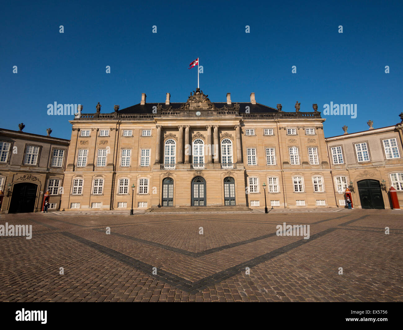 The Amelienborg Palace,Copenhagen,Denmark Stock Photo