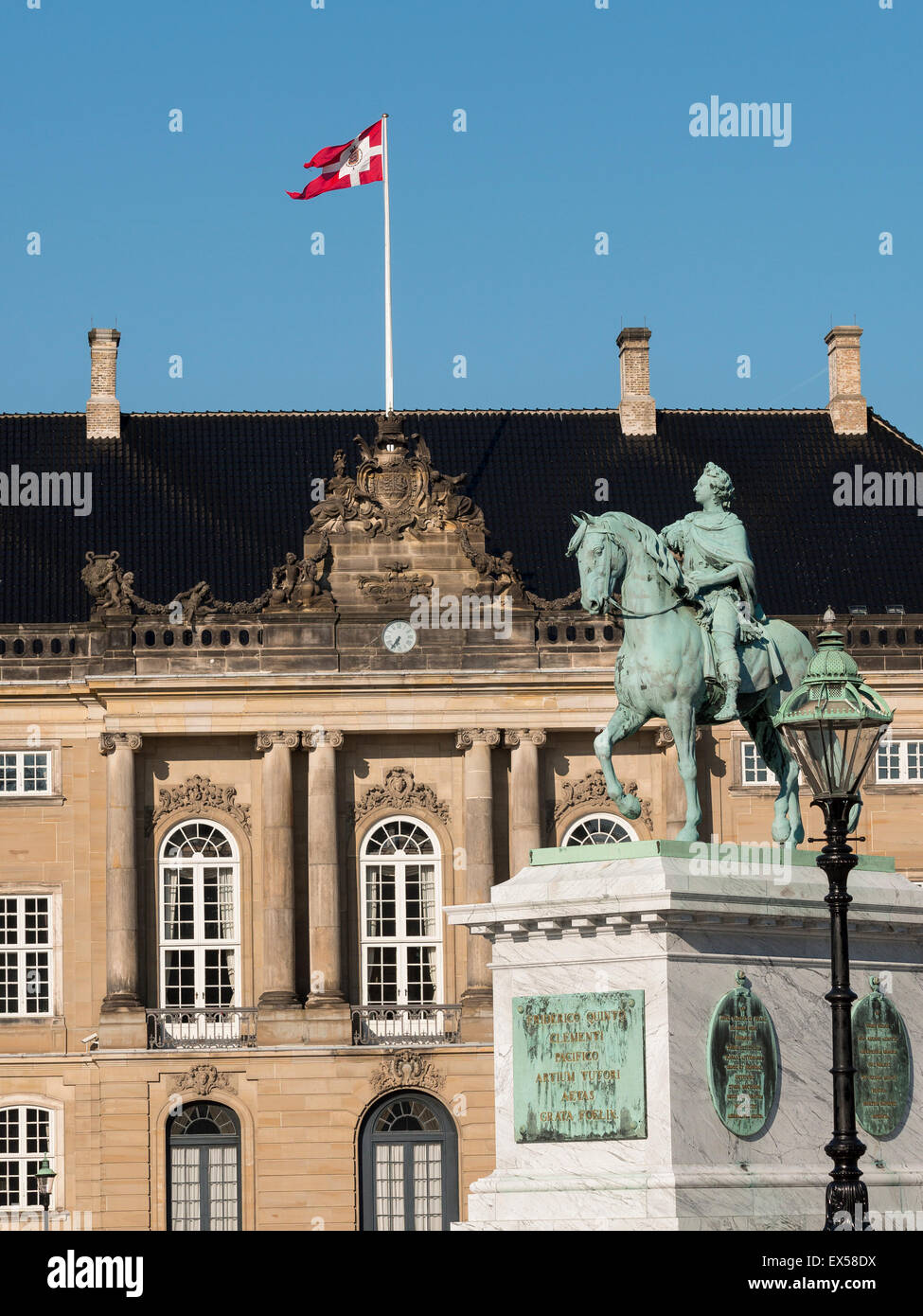 The Amelienborg Palace,Copenhagen,Denmark Stock Photo