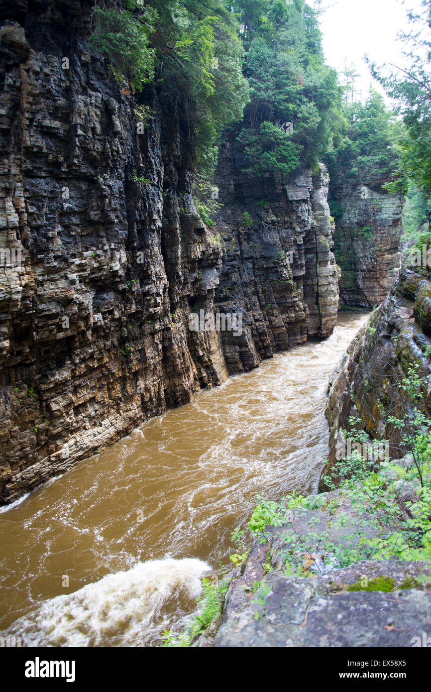 Ausable Chasm in Adirondack Mountains NY Stock Photo