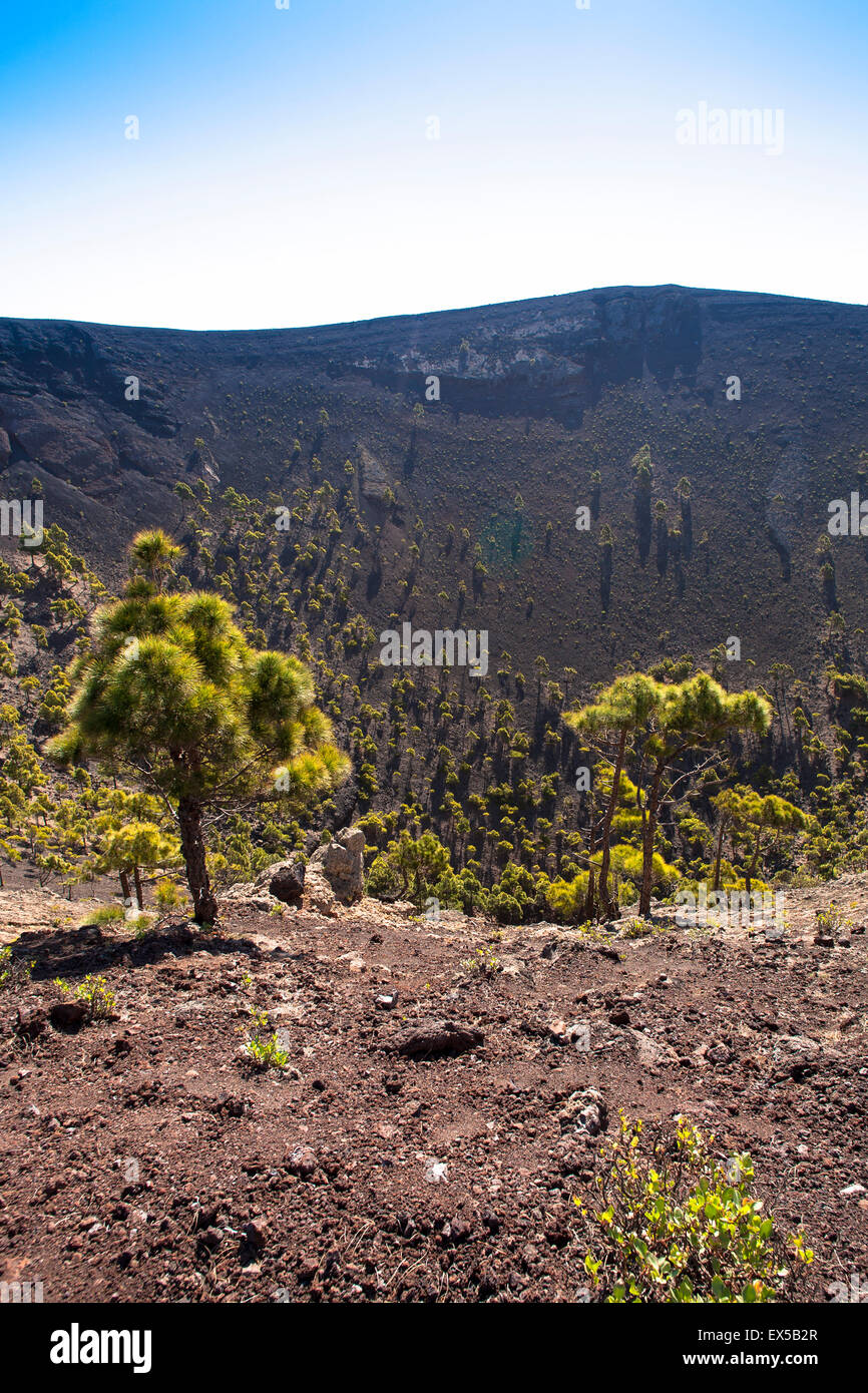 ESP, Spain, the Canary Islands, island of La Palma, the volcano San Antonio near Fuencaliente/Los Canarios at the southern tip o Stock Photo