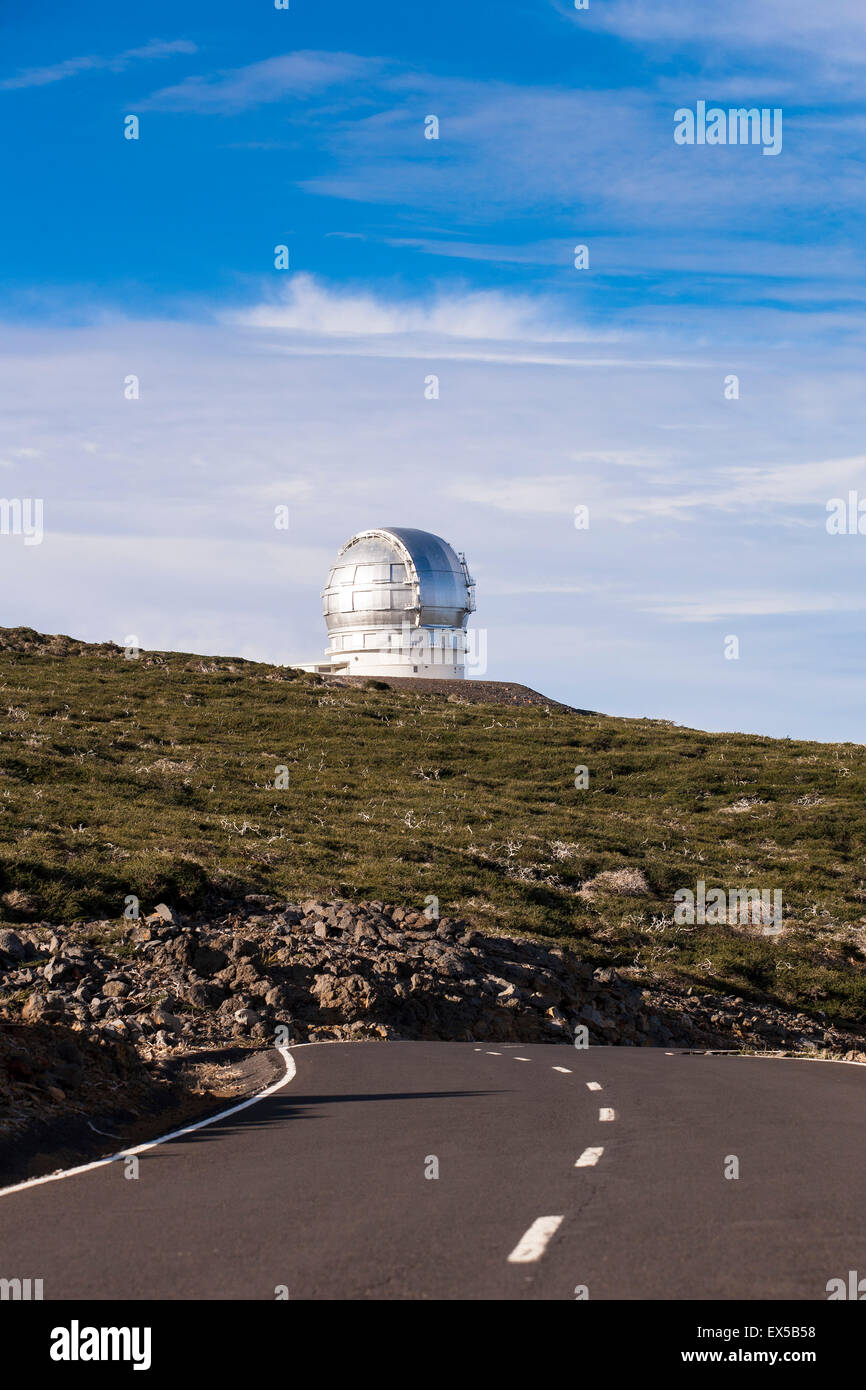 Spain, the Canary Islands, island of La Palma, the Gran Telescopio Canarias, GRANTECAN Stock Photo