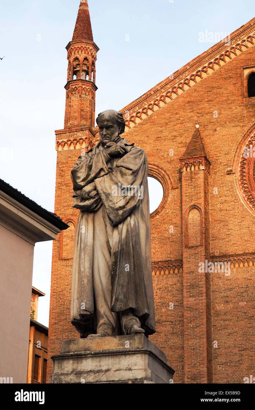 Statue of gian domenico romagnosi hires stock photography and images