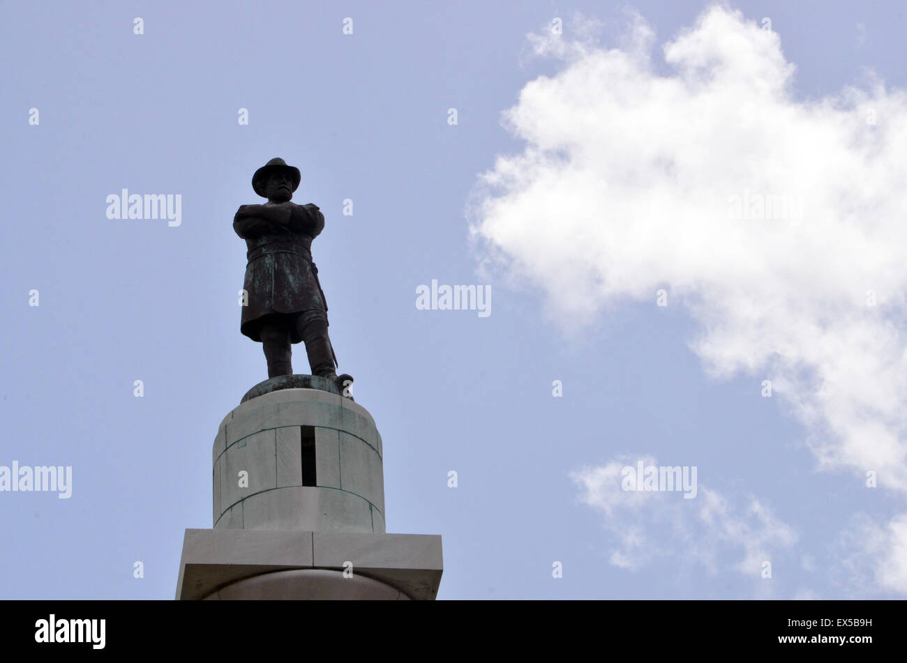 Statue of Robert E Lee at Lee Circle in New Orleans, Louisiana Stock