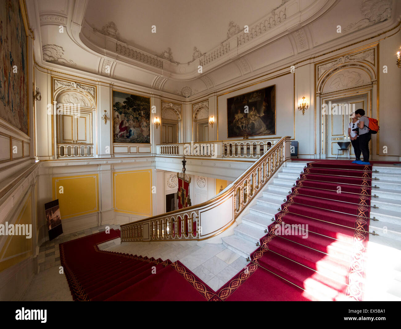 The interior of Christiansborg Palace,Copenhagen,Denmark Stock Photo