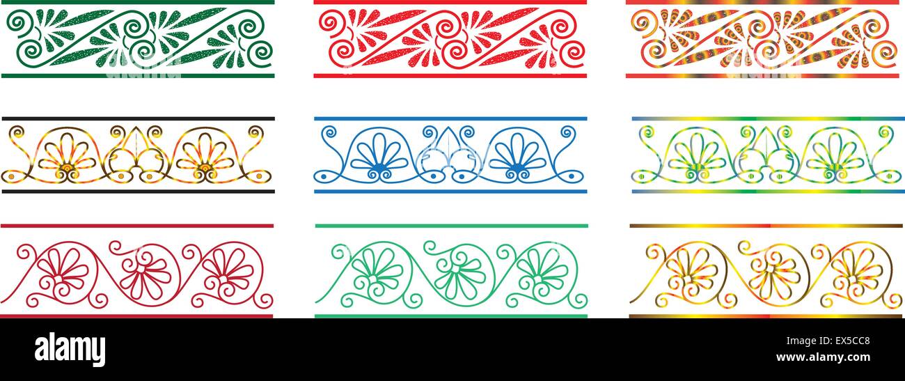 Set of vector floral elements Stock Vector Image & Art - Alamy