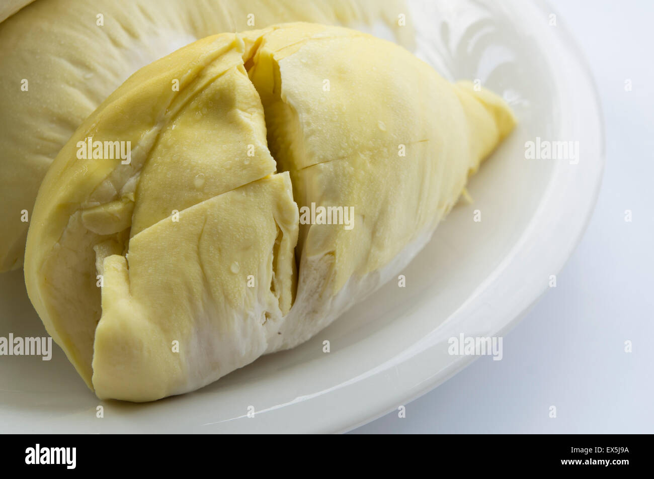 durian peel tropical fruit smell tasty king Stock Photo Alamy