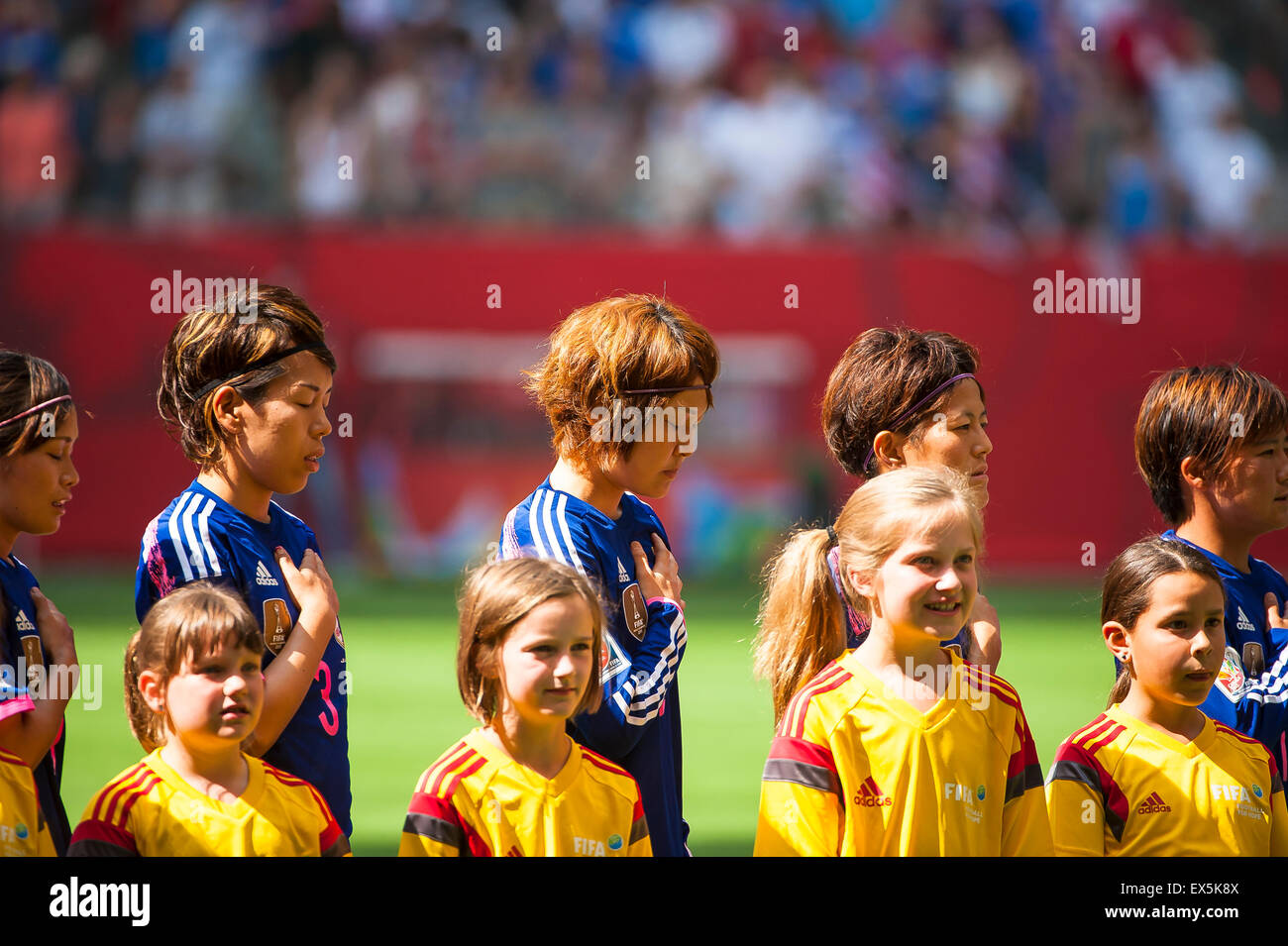 Vancouver, Canada. 5th July, 2015. during the World Cup final match between the USA and Japan at the FIFA Women's World Cup Canada 2015 at BC Place Stadium. USA won the match 5-2. Credit: Matt Jacques/Alamy Live News Stock Photo