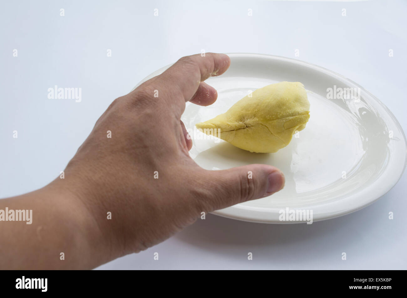 durian peel tropical fruit smell tasty king Stock Photo Alamy