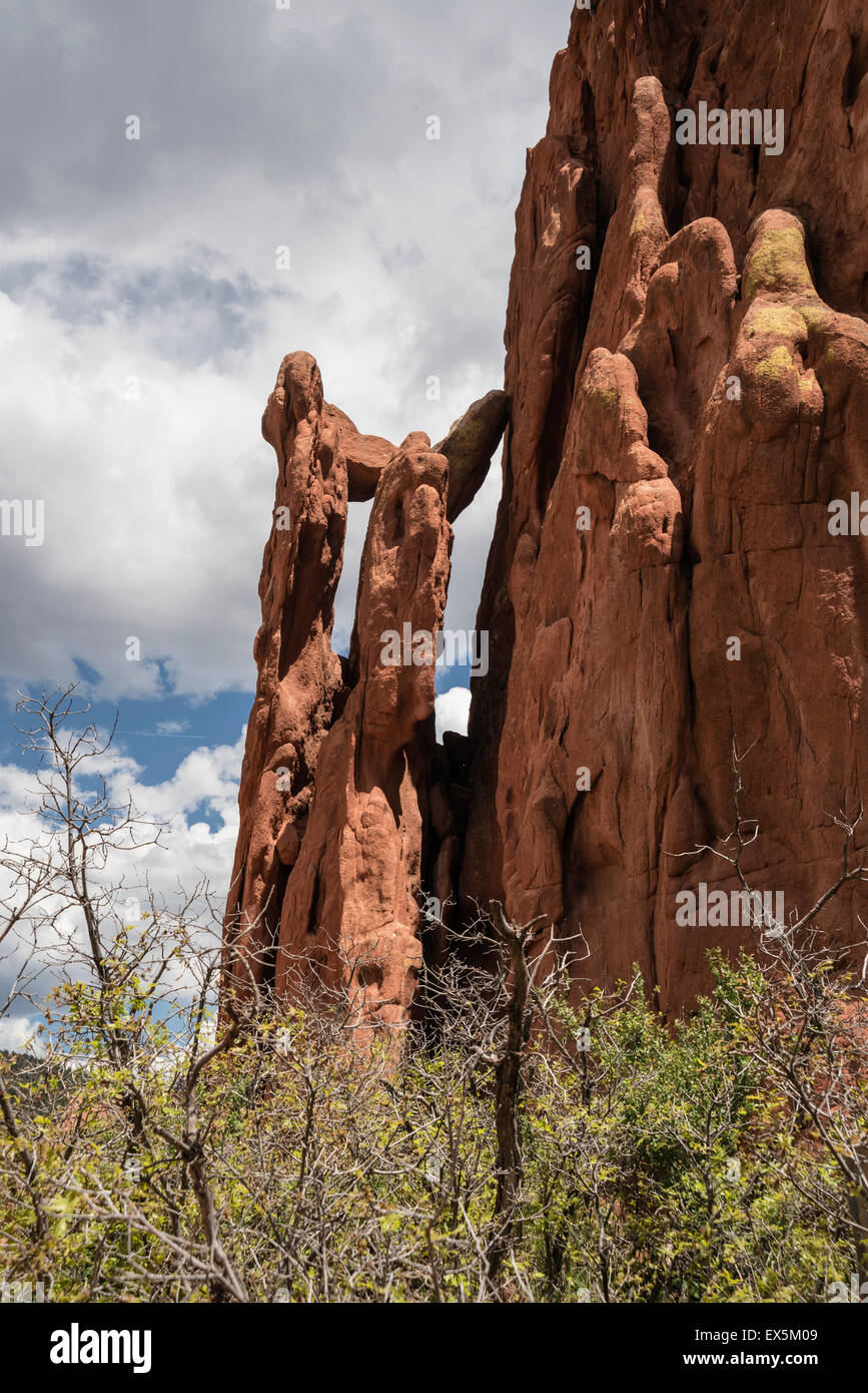 Angled Rocks Colorado Red rocks of bizarre shapesGarden of the Gods, Colorado Springs ...