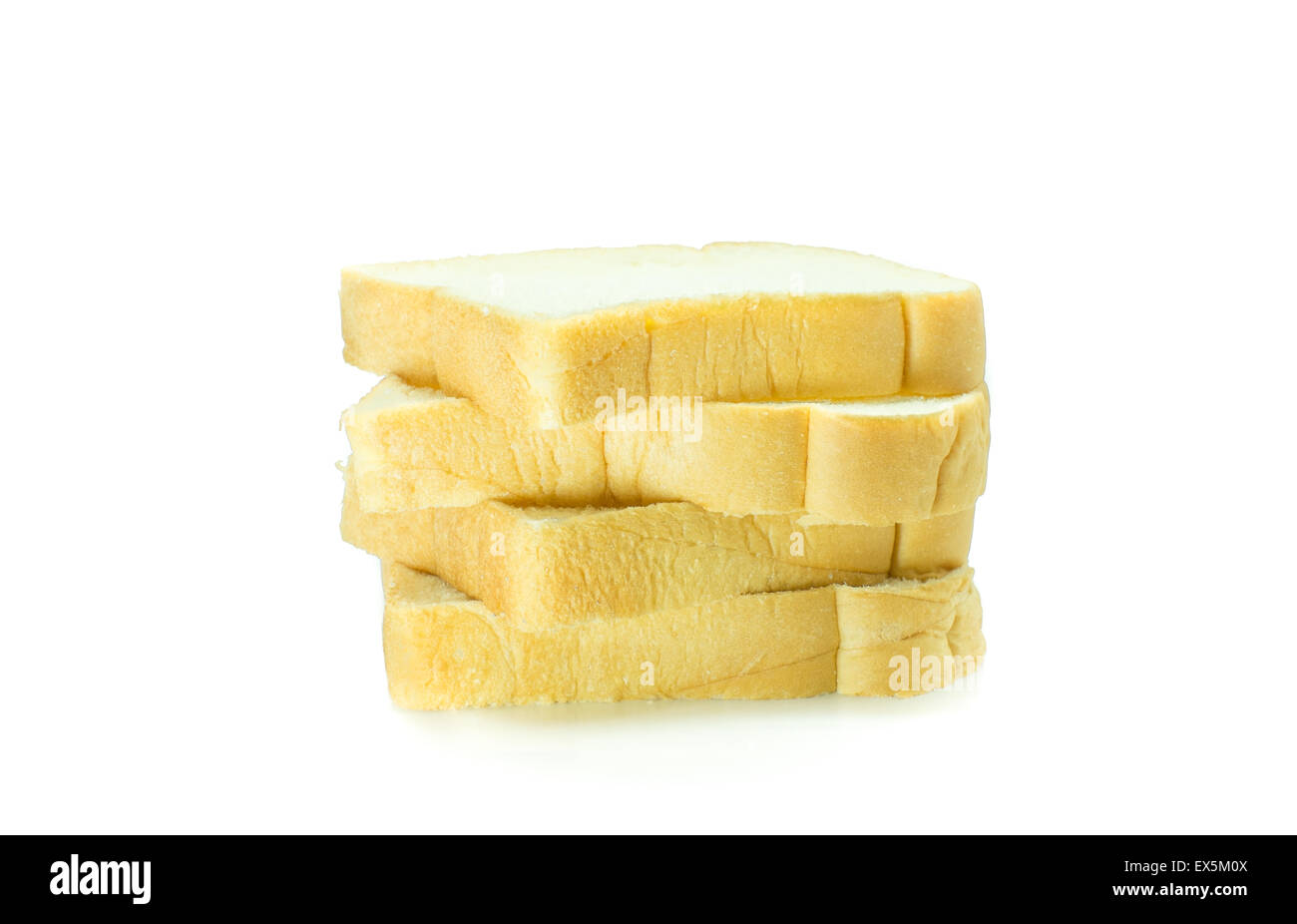 sliced bread isolated on white background Stock Photo - Alamy