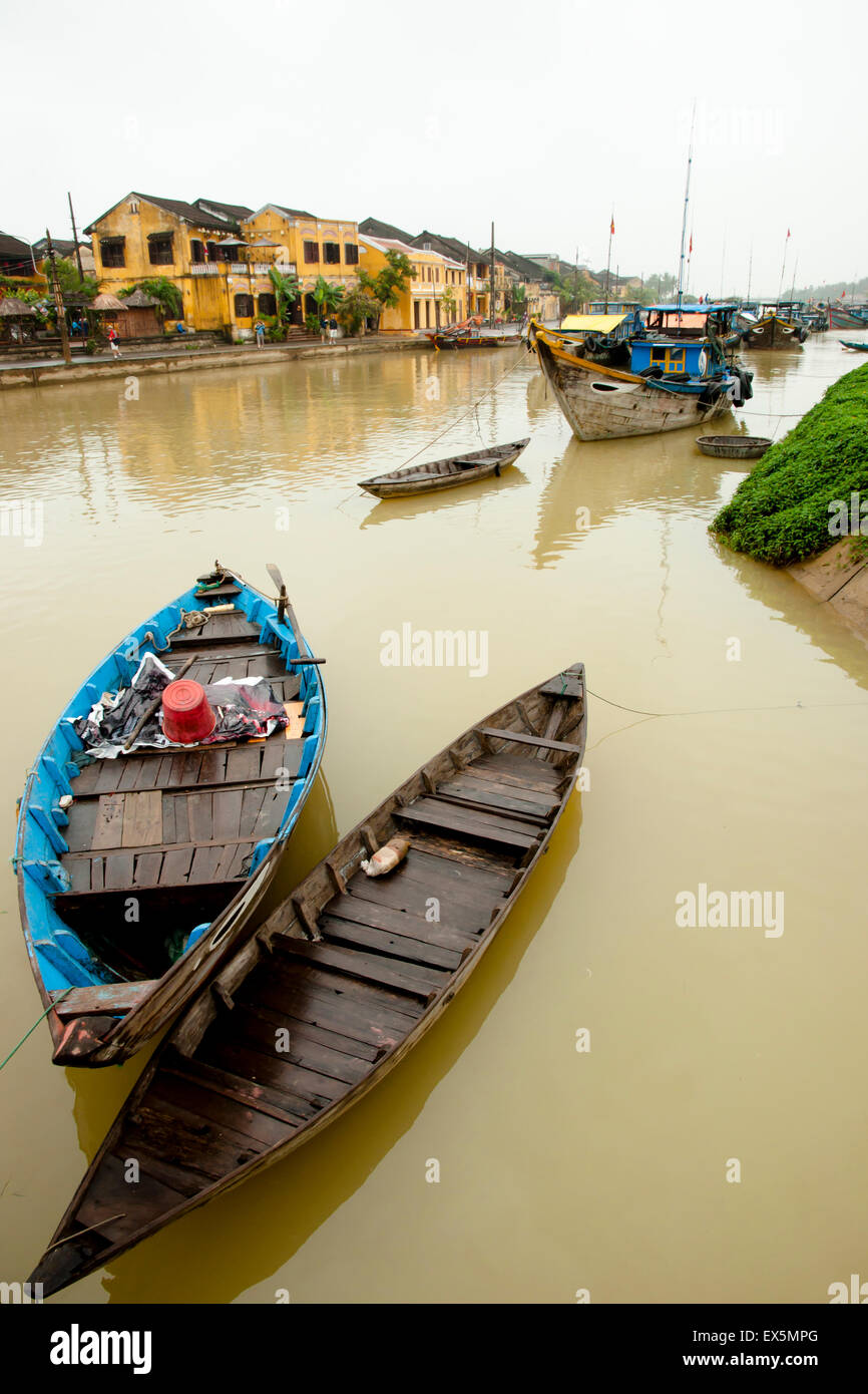 Boats - Hoi An - Vietnam Stock Photo