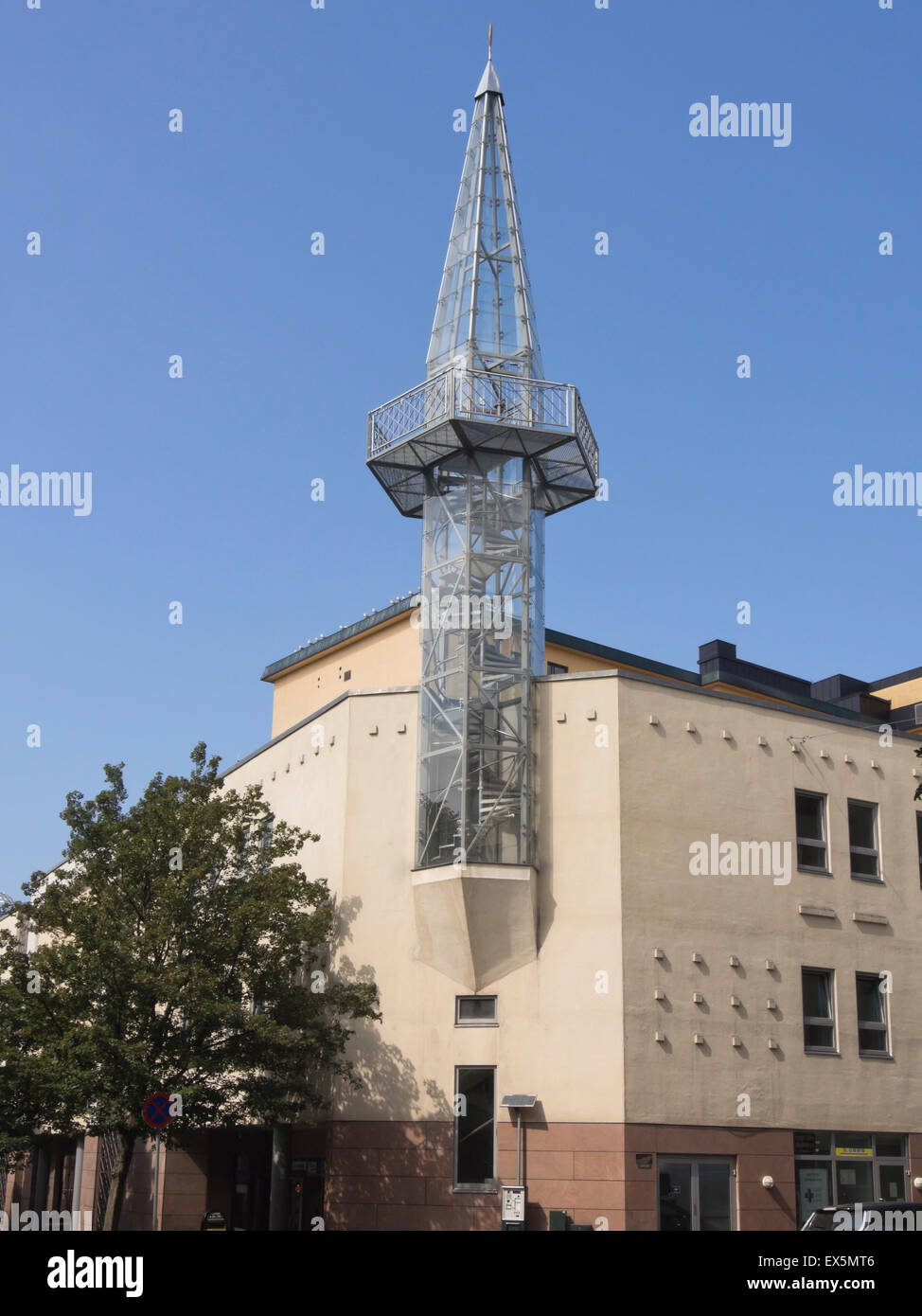 Jamea Masjid mosque in the Gronland district of Oslo Norway, modern architecture for Central Jamaat-e Ahl-e Sunnat congregation Stock Photo
