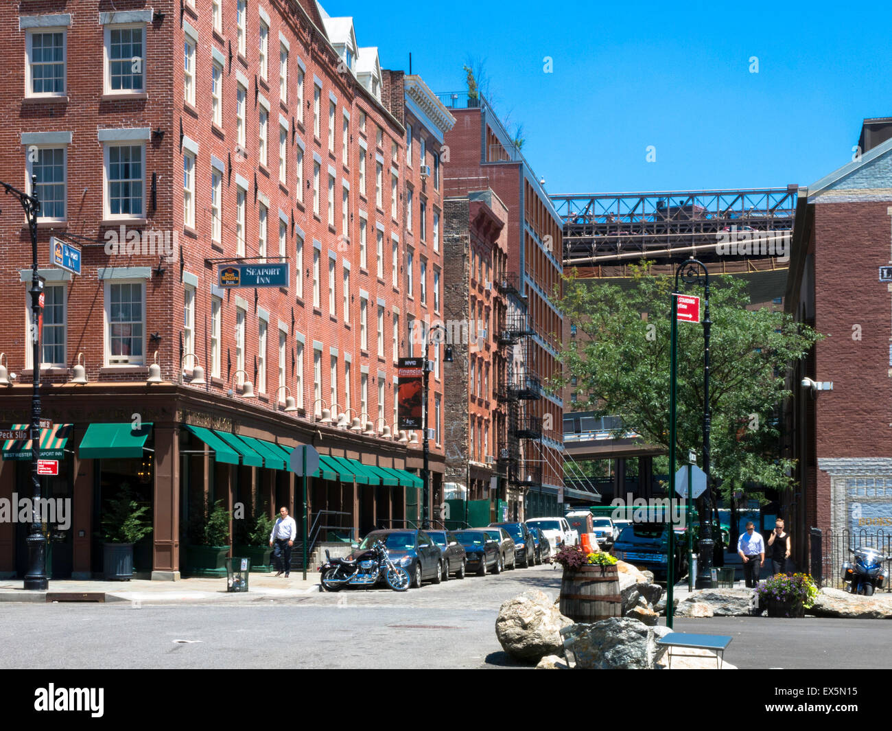 South Street Seaport Historic District, NYC Stock Photo - Alamy