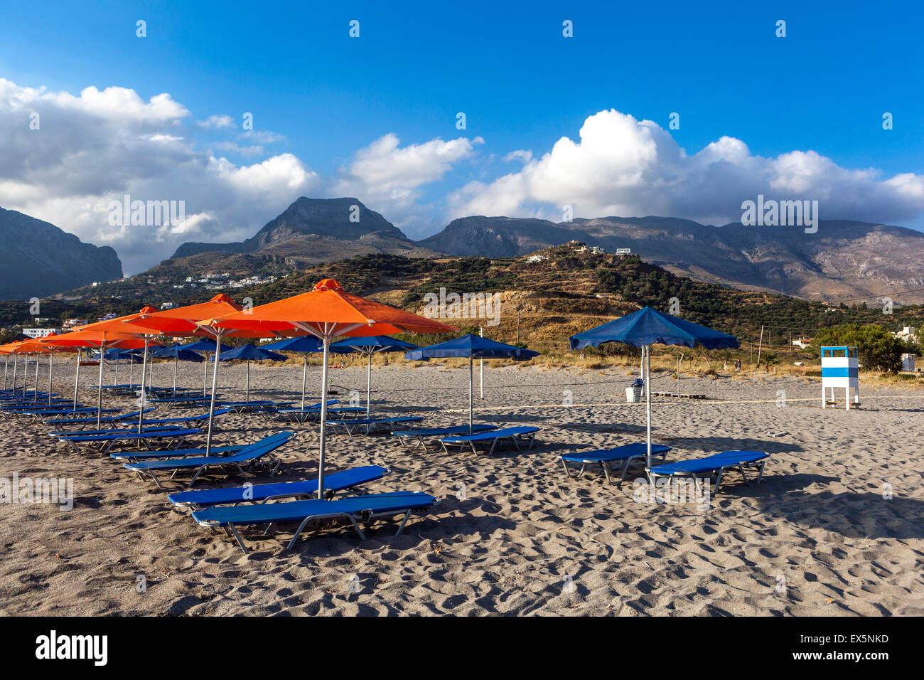 Beach, Plakias, Crete, Greek Island, Greece Stock Photo