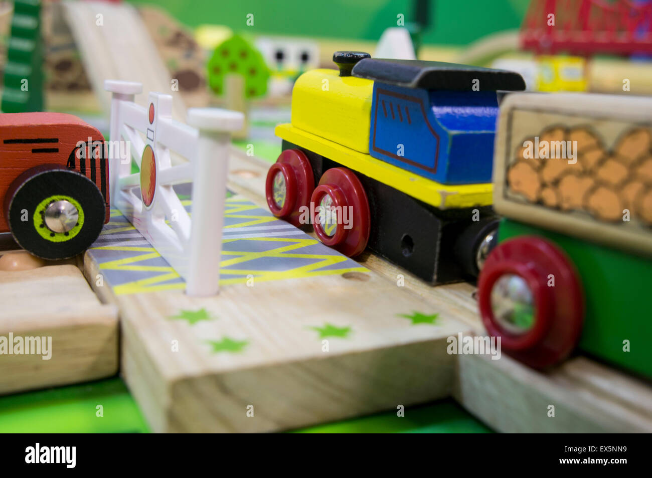 child play playground children traffic train car automobile Stock Photo