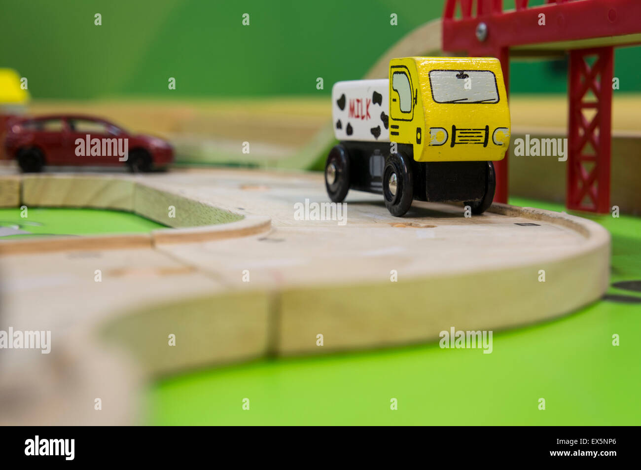child play playground children traffic train car automobile Stock Photo