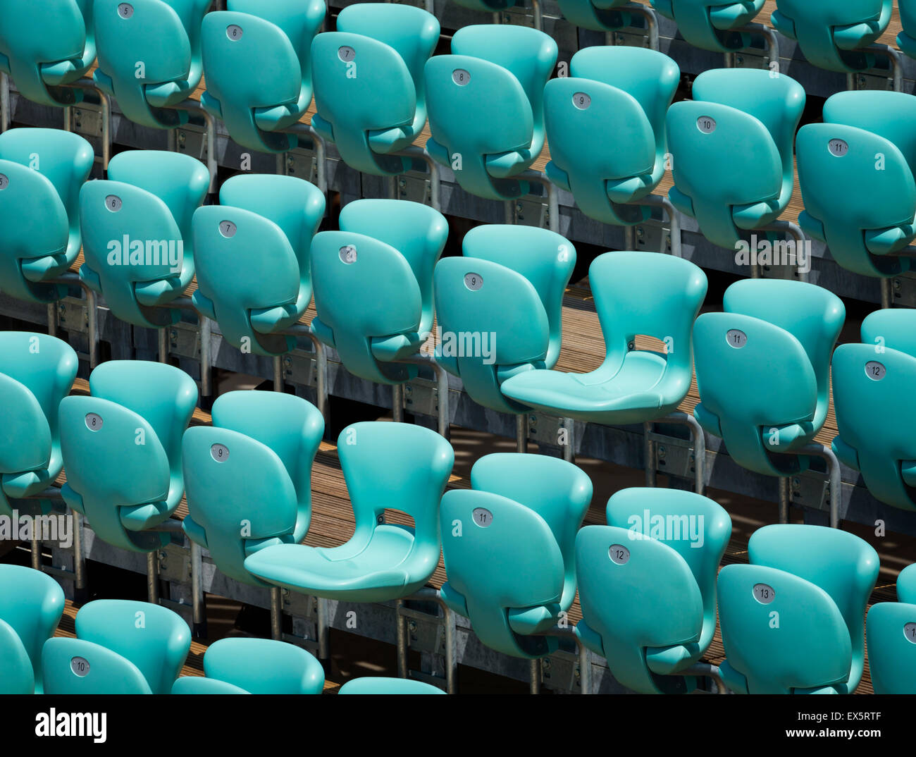 Rows of seats at a concert venue Stock Photo Alamy