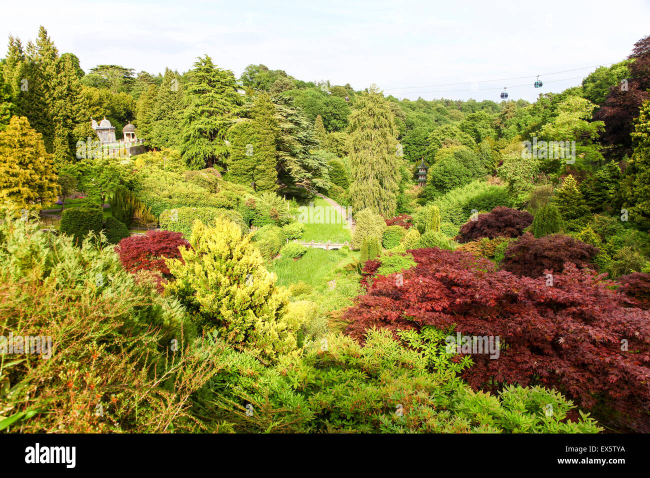 The gardens at Alton Towers Estate Theme Park Gardens Staffordshire