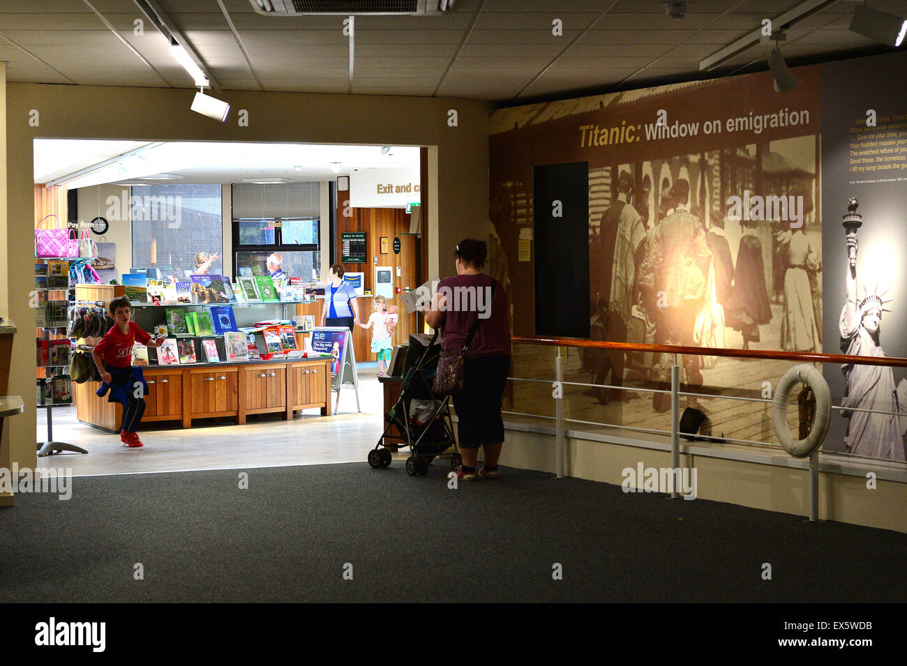 Interior of Ulster American Folk Park gift shop Stock Photo Alamy