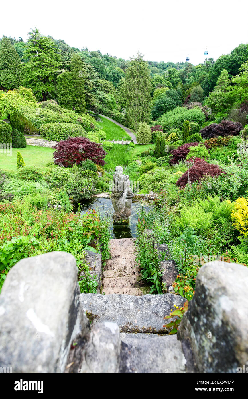 The gardens at Alton Towers Estate Theme Park Gardens Staffordshire