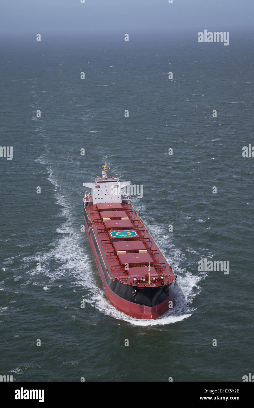 Ship bulk carrier at sea Stock Photo