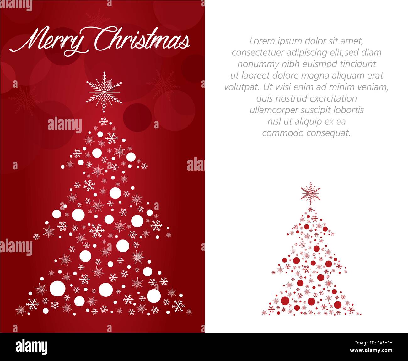 merry christmas greeting card illustration Stock Vector