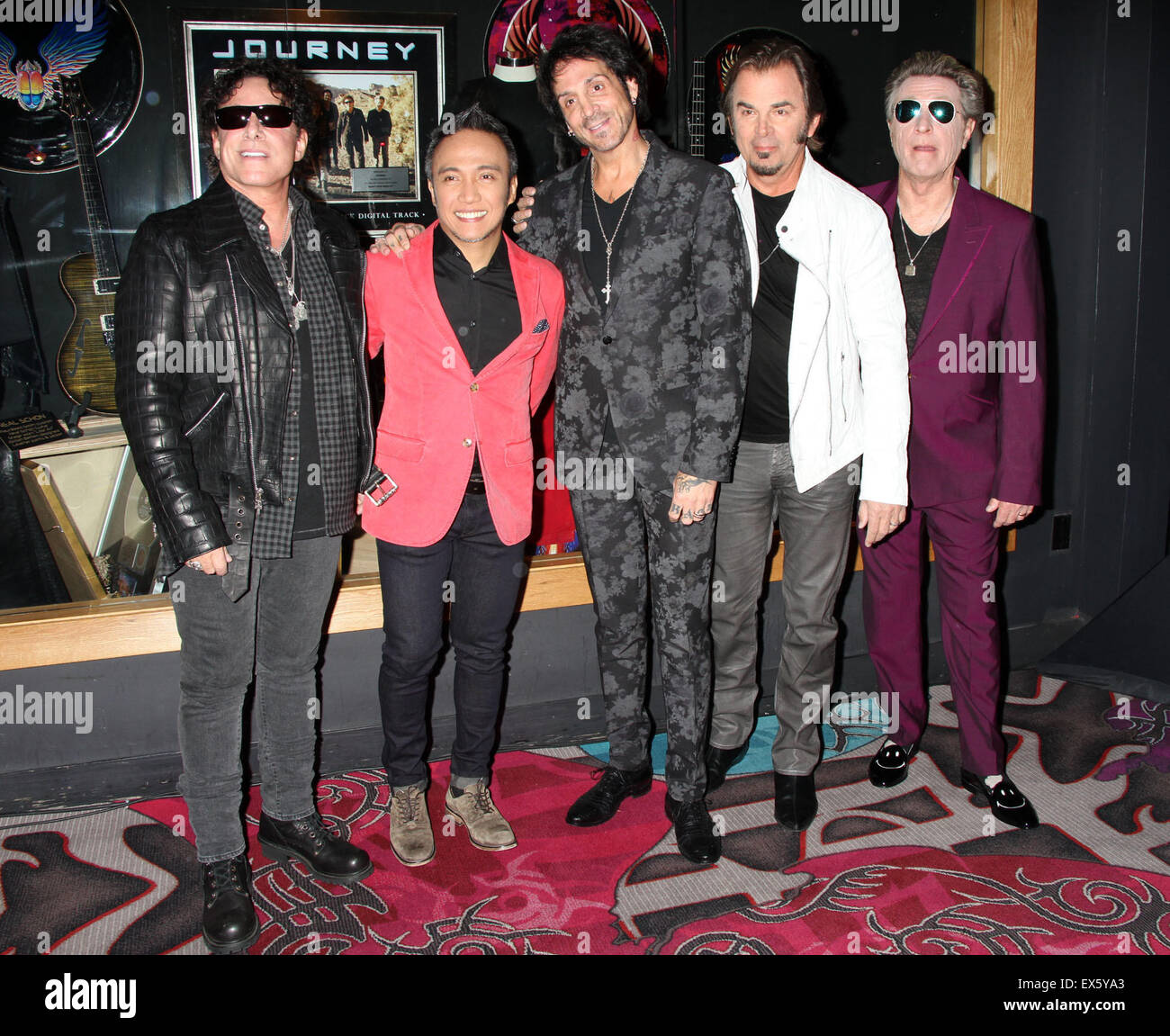 Journey unveils memorabilia cases at The Hard Rock Hotel & Casino in ...