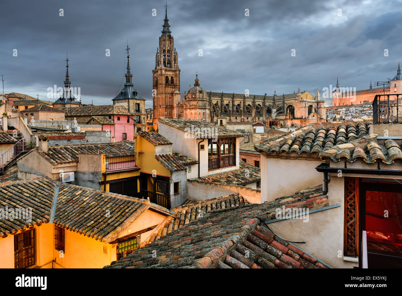 Toledo, Spain view of the town from a rooftop Stock Photo Alamy