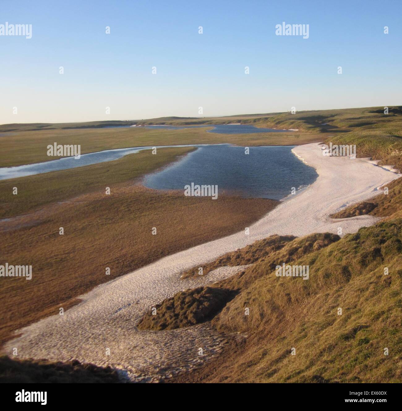 Tundra reservoirs. Stock Photo