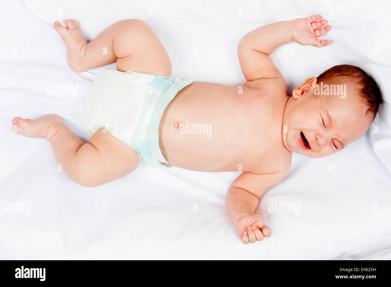 New born with close eyes Stock Photo Alamy