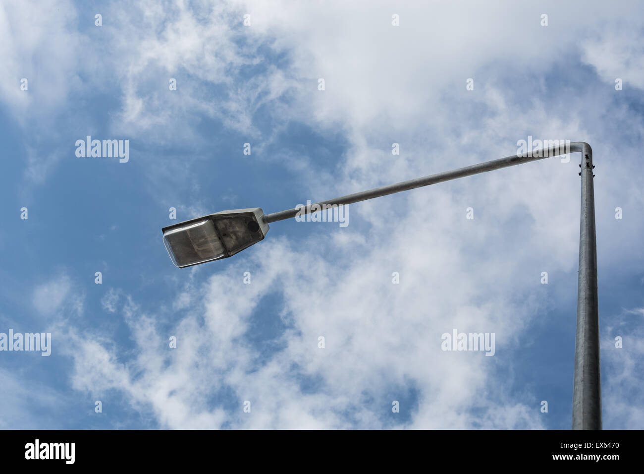 Streetlight on blue sky ,  In daylight Stock Photo