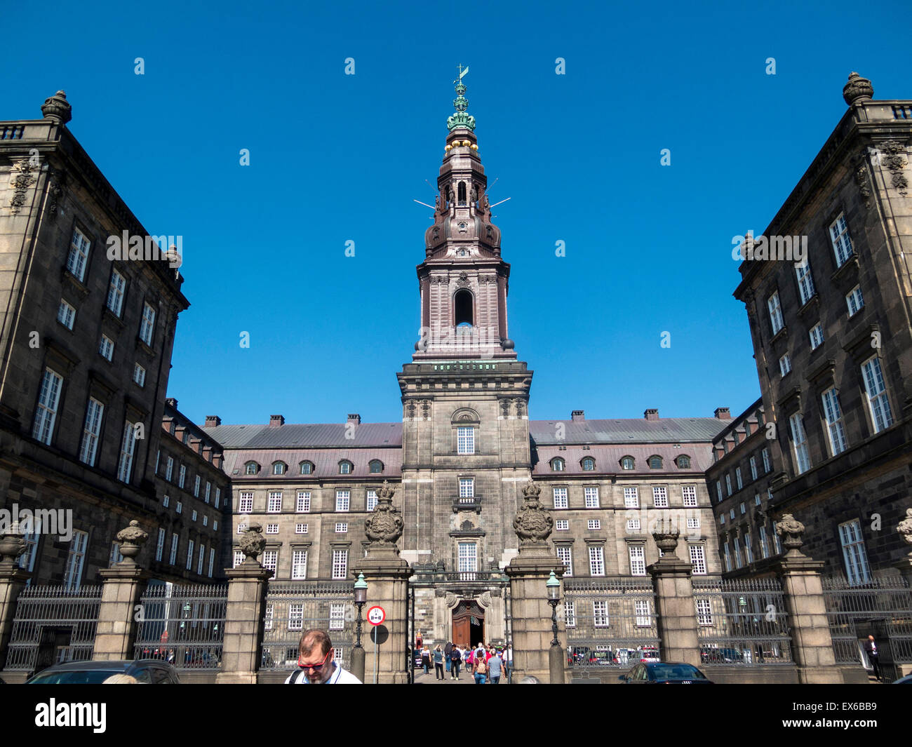The exterior of christiansborg Palace,Copenhagen,Denmark Stock Photo
