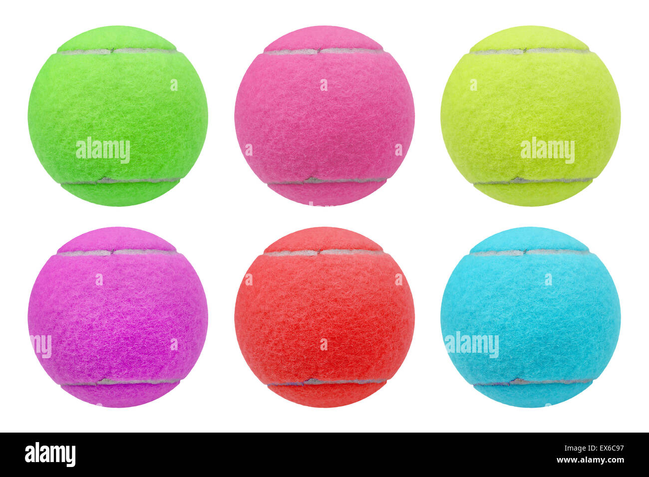 exotic color tennis ball isolated on white background Stock Photo - Alamy
