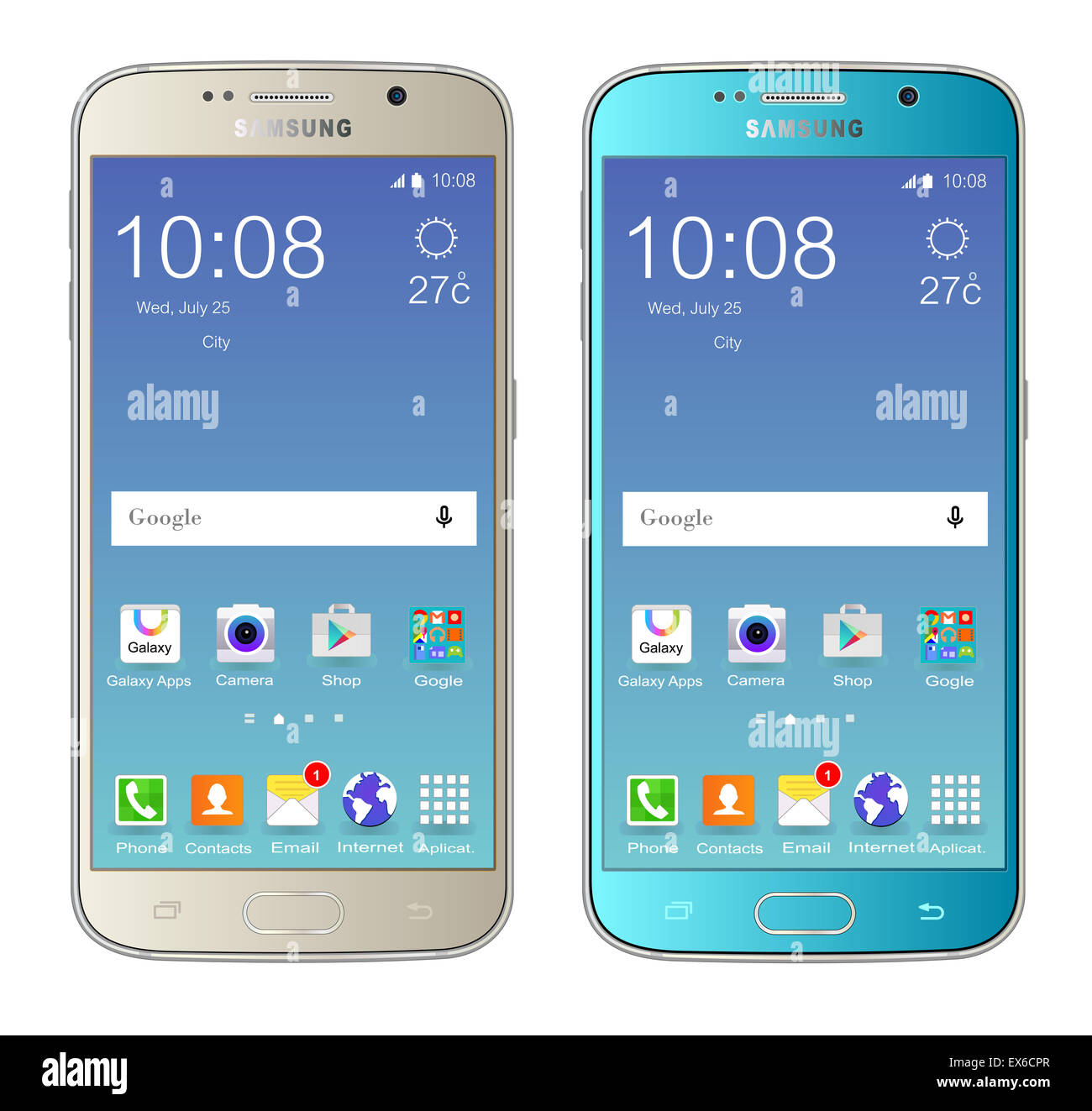 Samsung galaxy s6 Stock Photo
