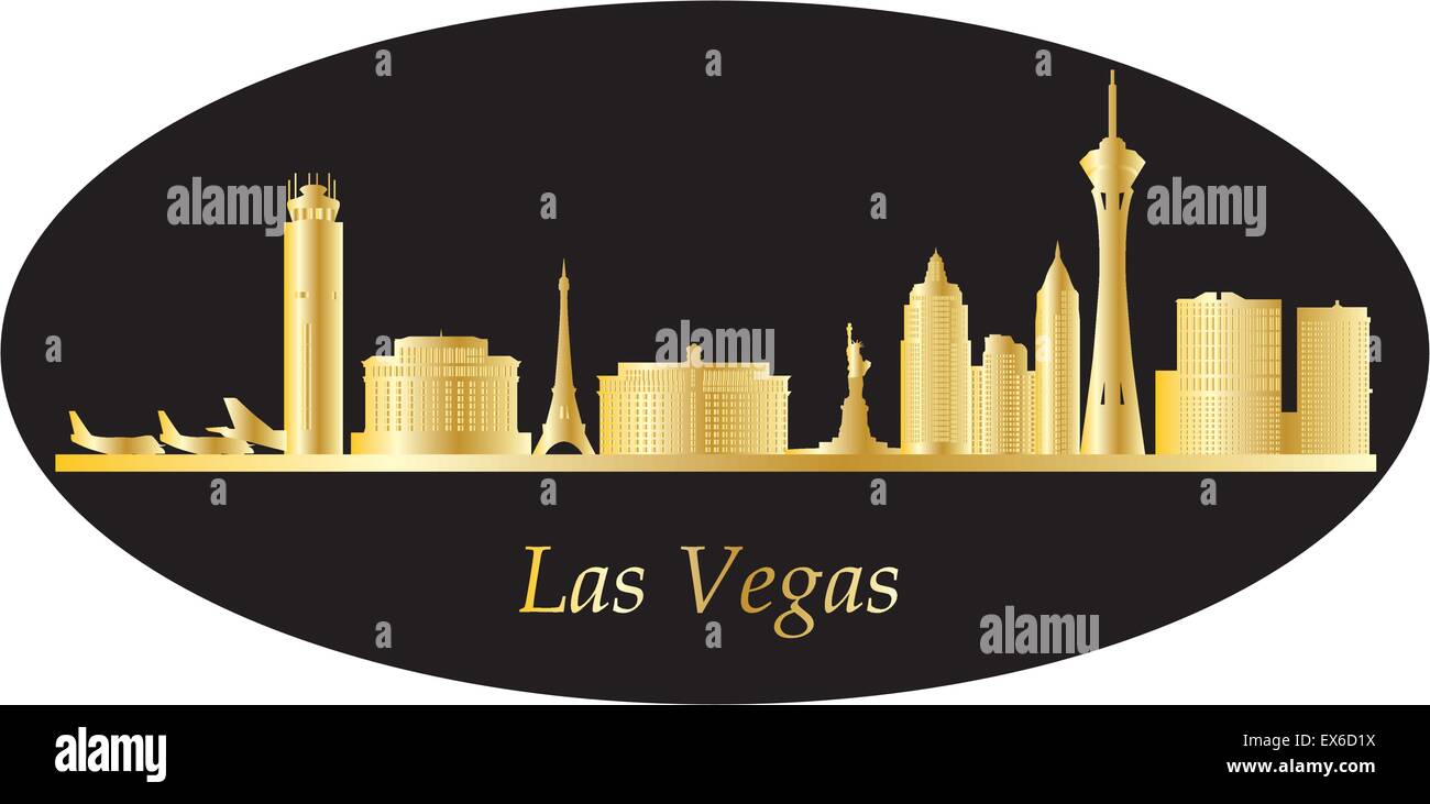 skyline of the city las vegas Stock Vector Image & Art - Alamy