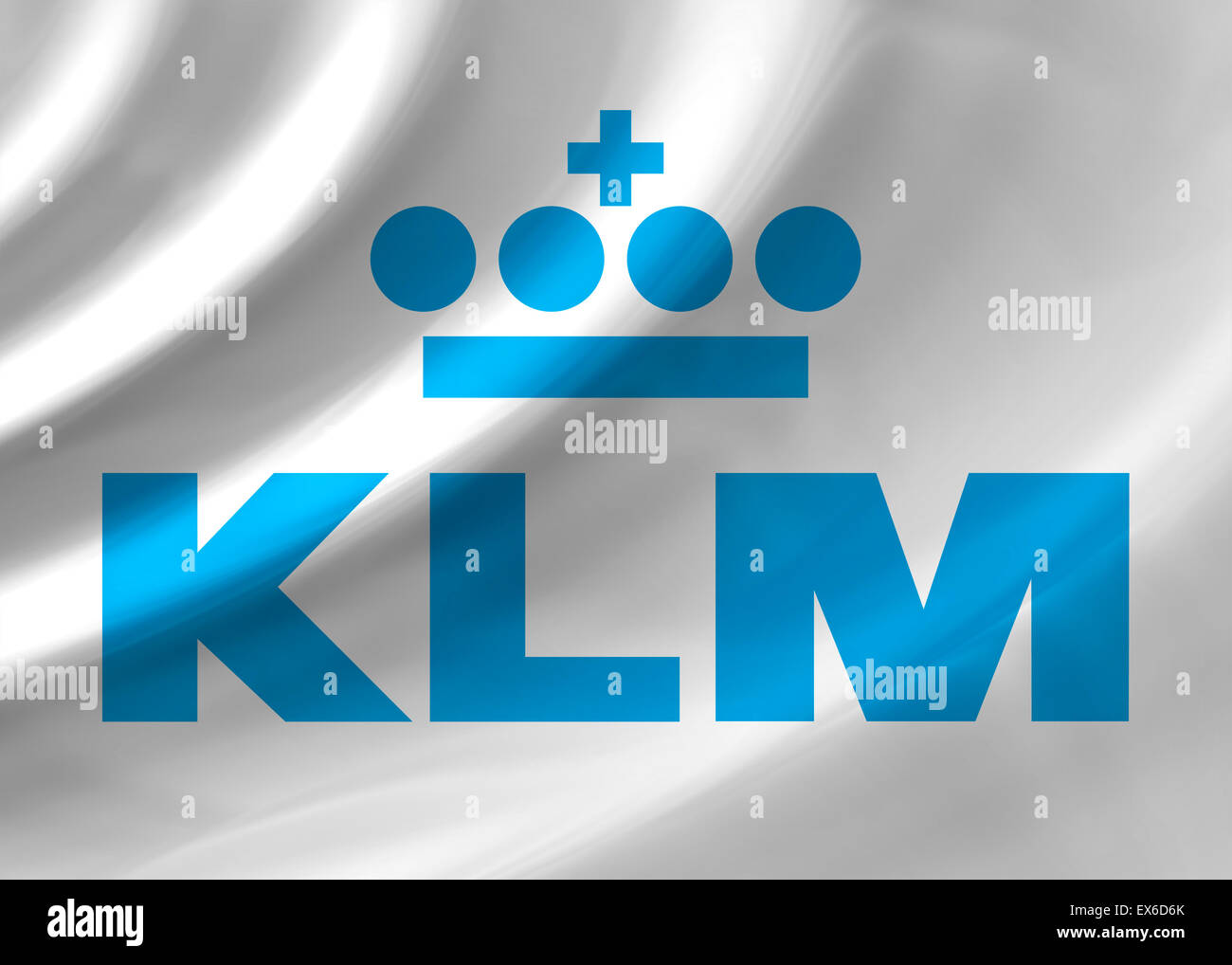 KLM Air Airlines logo icon flag symbol sign emblem Stock Photo