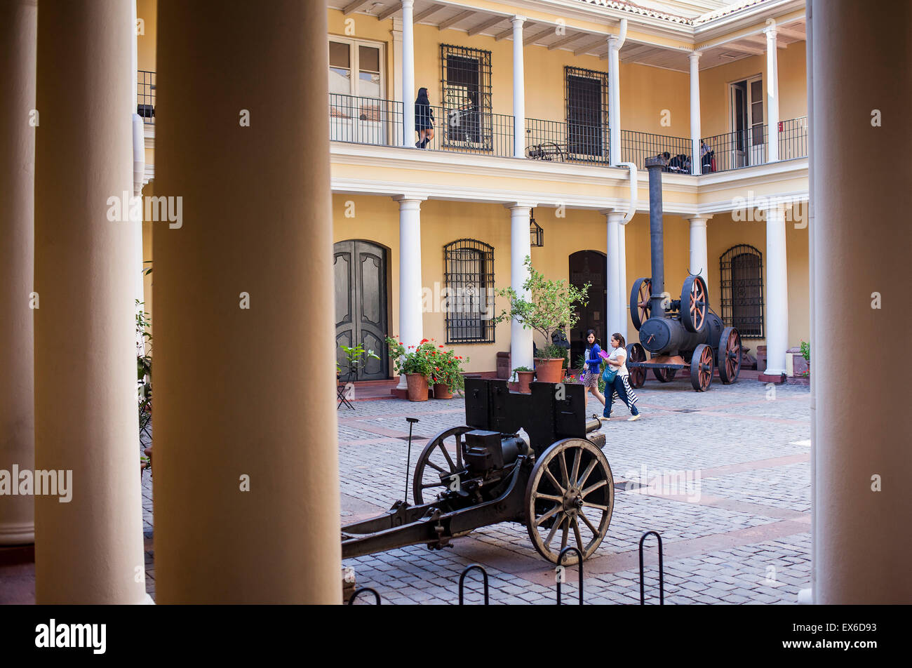 National Historical Museum,courtyard, Santiago. Chile. Stock Photo