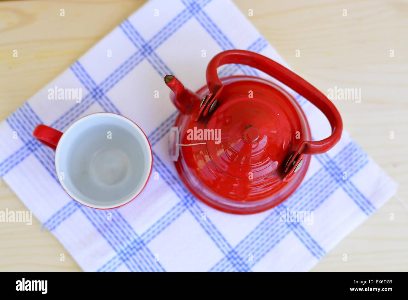 Tea in a kettle Stock Photo Alamy