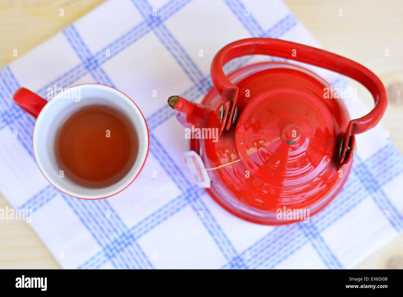 Tea in a kettle Stock Photo Alamy