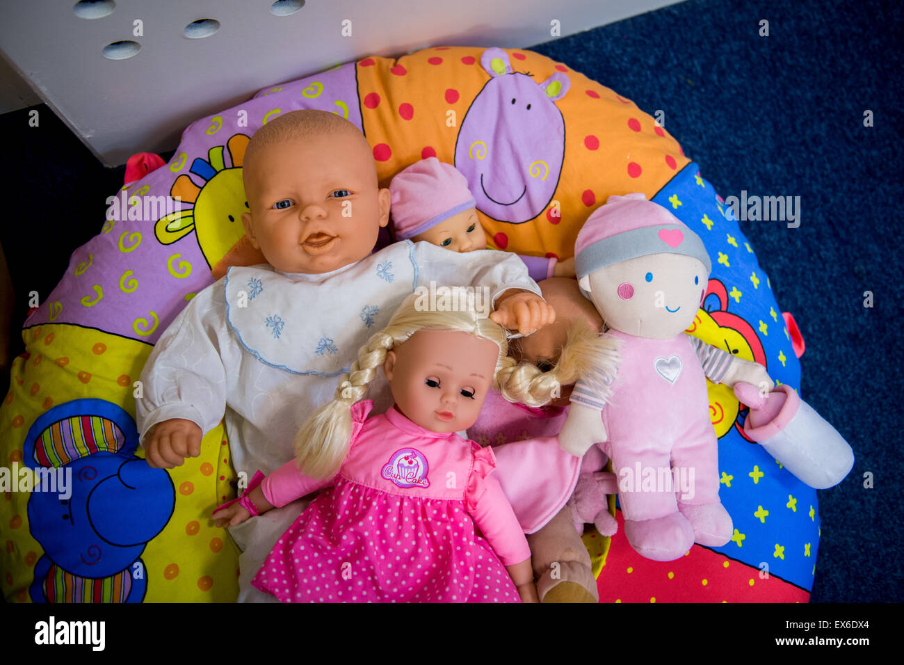 Children's playroom in childcare provider Stock Photo