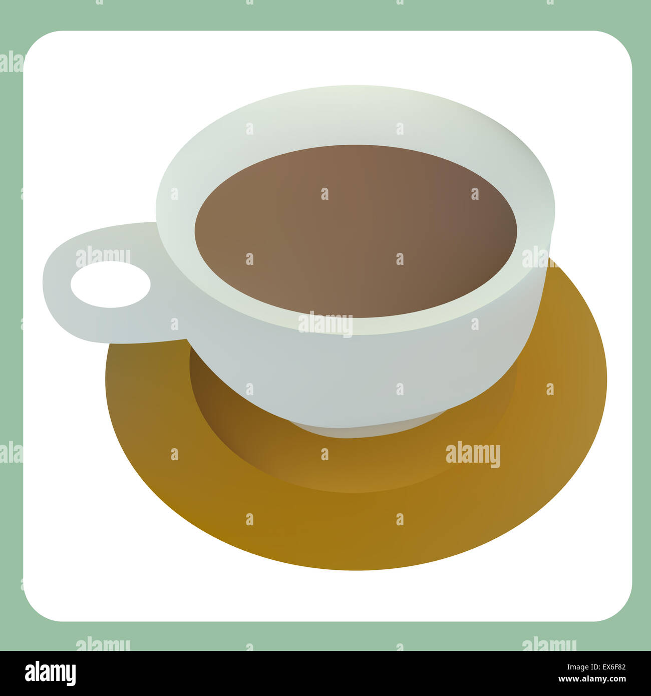 Illustration of cup of hot cocoa Stock Photo - Alamy