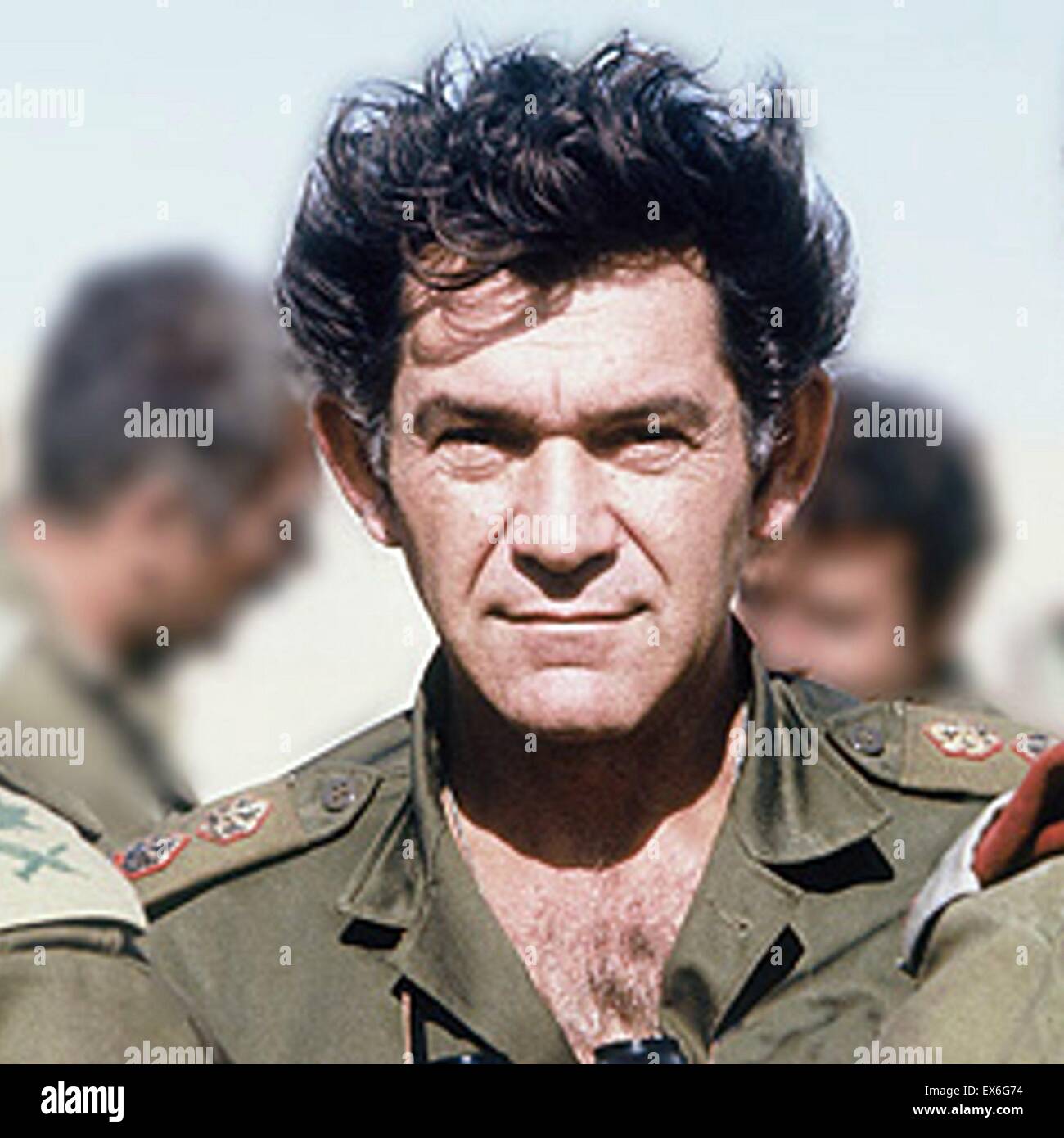 David Elazar 1925-1976 ninth Chief of Staff of the Israel Defence Forces, serving in that capacity from 1972 to 1974. He was forced to resign in the aftermath of the Yom Kippur War. Stock Photo