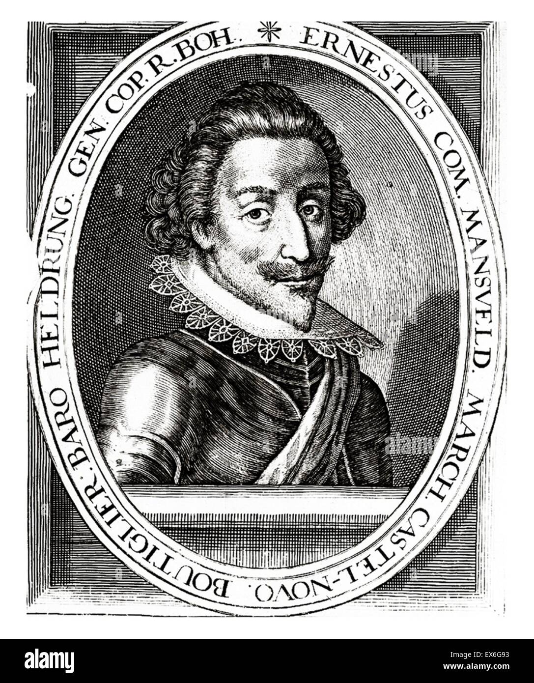 Peter Ernst I von Mansfeld-Vorderort (1517–1604), Governor of the Spanish Netherlands Stock Photo