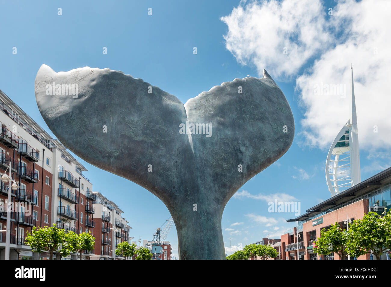 Whale Tail Sculpture In Gunwharf Quays Portsmouth UK Stock Photo Alamy Whale Tail Sculpture In Gunwharf Quays Portsmouth UK Stock Photo Alamy