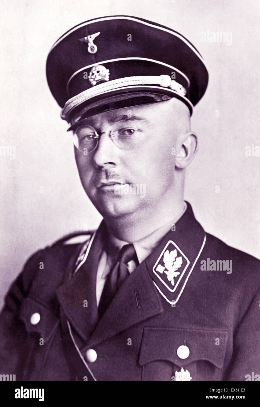 Heinrich Luitpold Himmler (1900 – 23 May 1945) was Reichsführer of the Schutzstaffel (SS), a military commander, and a leading member of the Nazi Party (NSDAP) of Nazi Germany Stock Photo