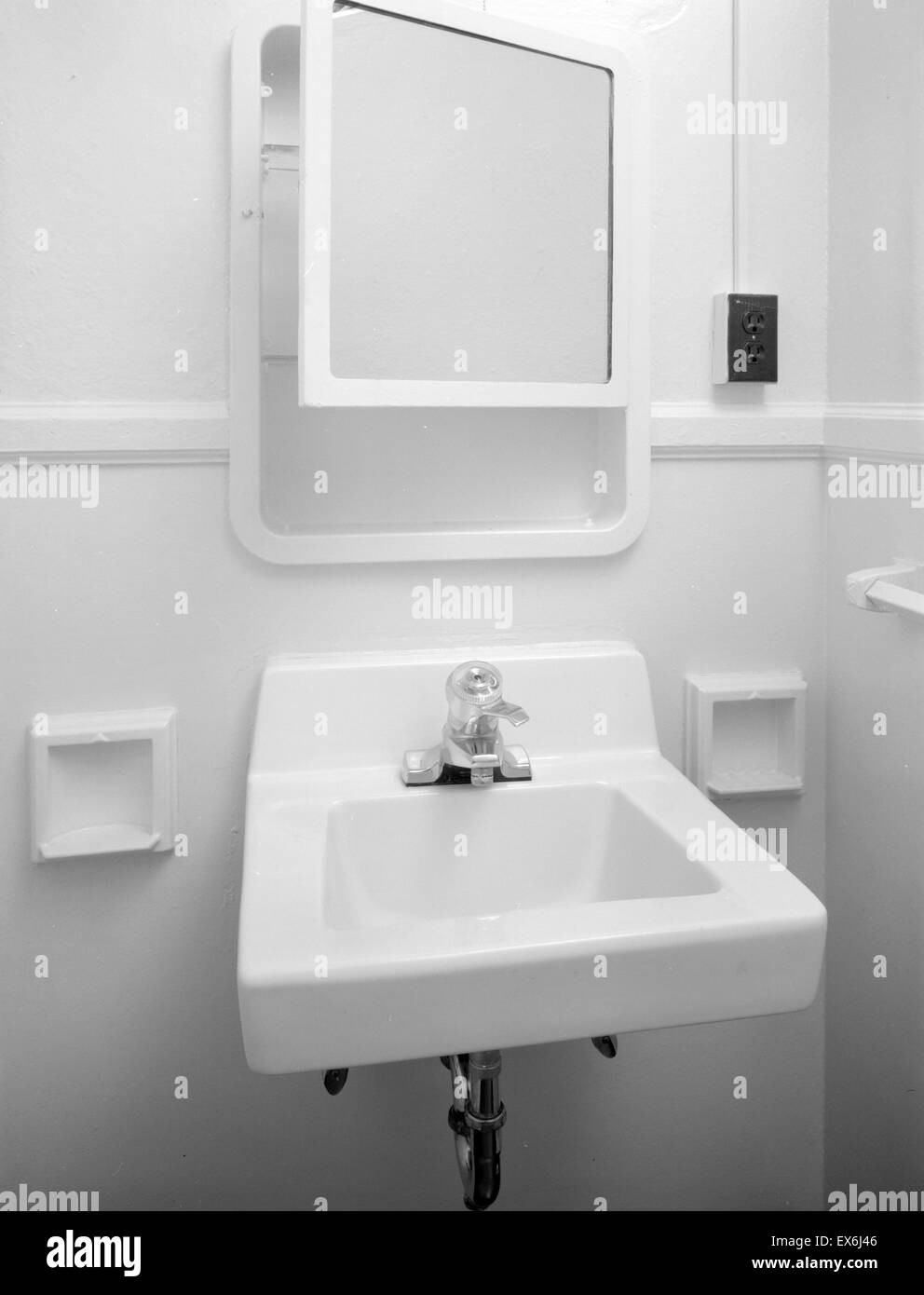 Interior Detail Of Unit A Bath Showing Original Medicine Cabinet