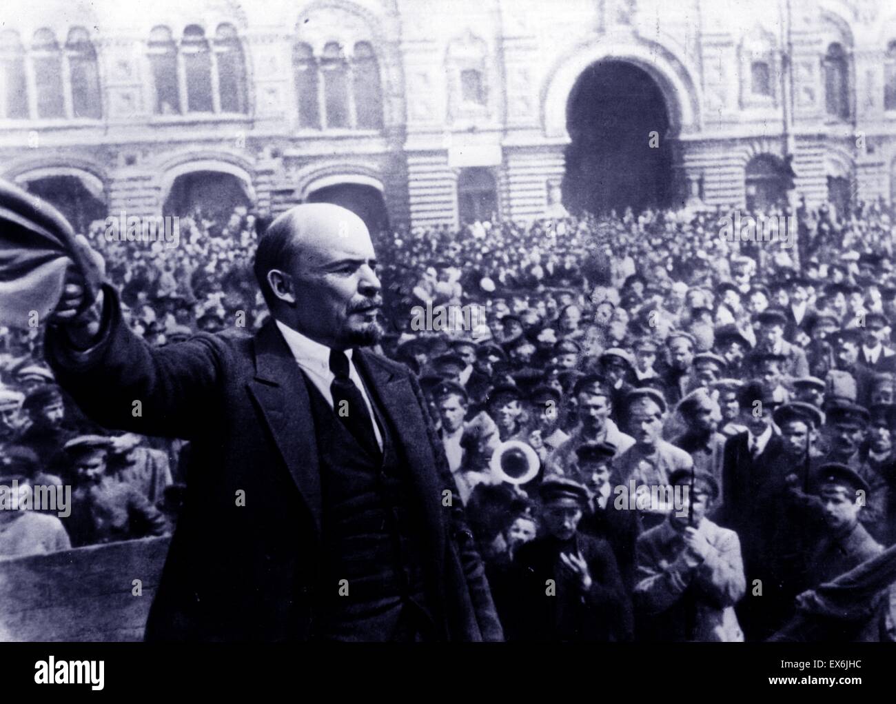Vladimir Ilyich Ulyanov alias Lenin (22 April [O.S. 10 April] 1870 – 21 January 1924) was a Russian communist revolutionary, politician and political theorist Stock Photo
