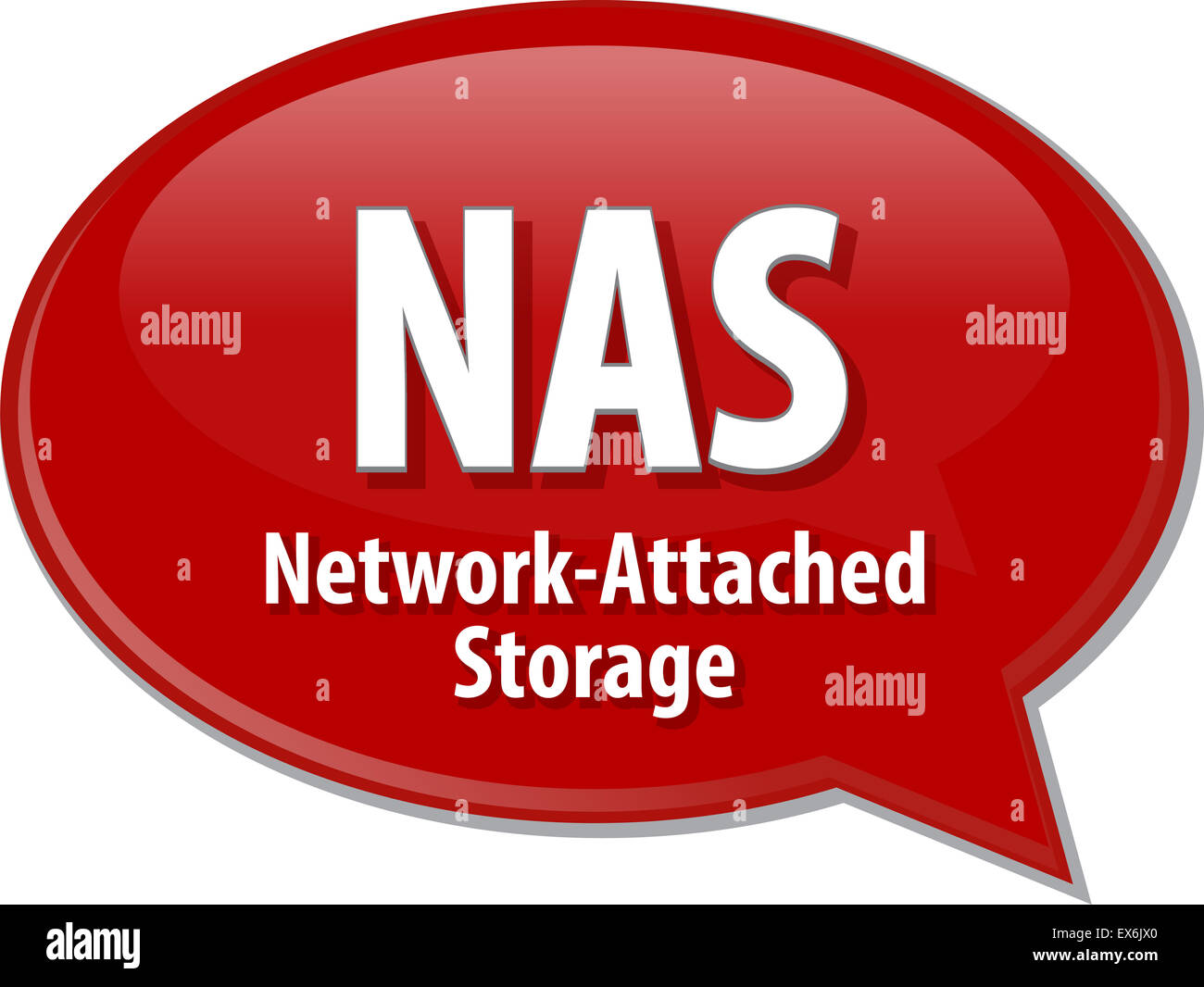 Speech bubble illustration of information technology acronym