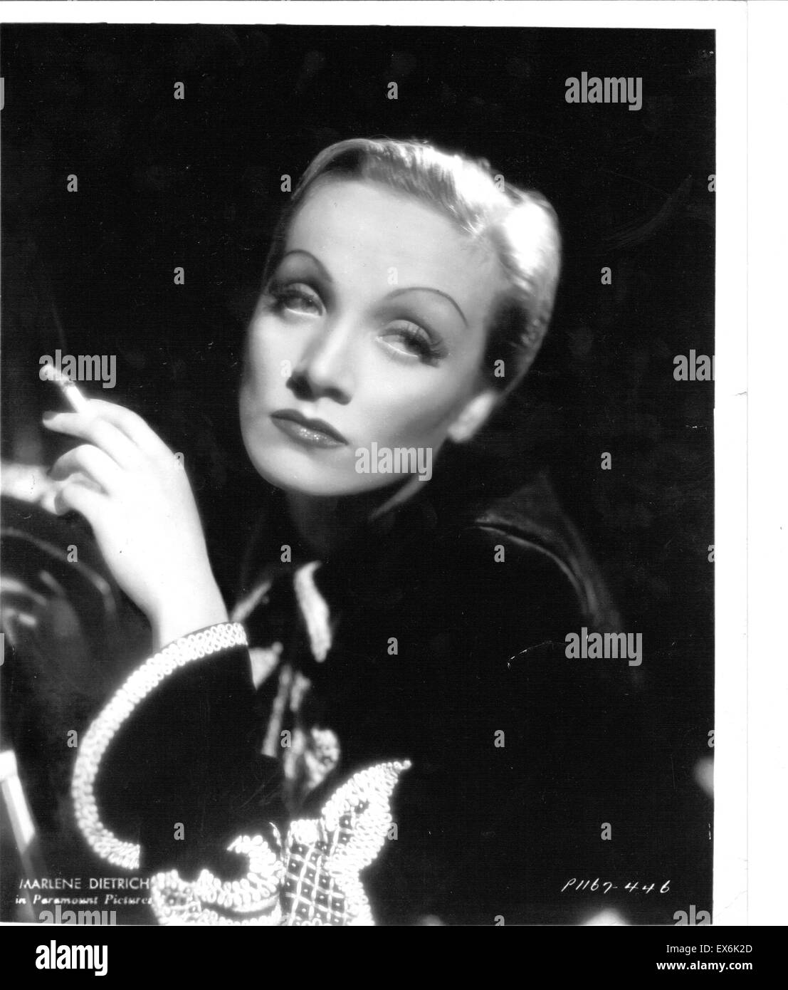 Marie Magdalene 'Marlene' Dietrich 1901 – 6 May 1992; German-American actress and singer in Angel a 1937 American comedy-drama film made by Paramount Pictures. It was produced and directed by Ernst Lubitsch Stock Photo