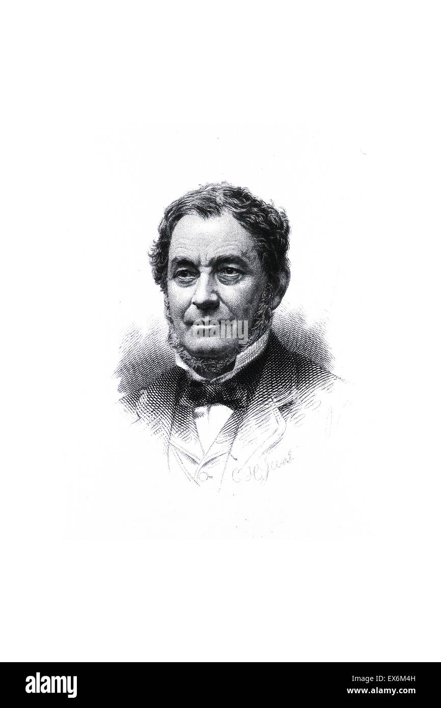 With the aid of the spectroscope, which they invented in 1859, German chemist Robert Bunsen and physicist Gustav Kirchhoff discover that vaporizing a substance creates a unique 'signature' spectrum, which can be used to identify it. Using the spectroscope Stock Photo